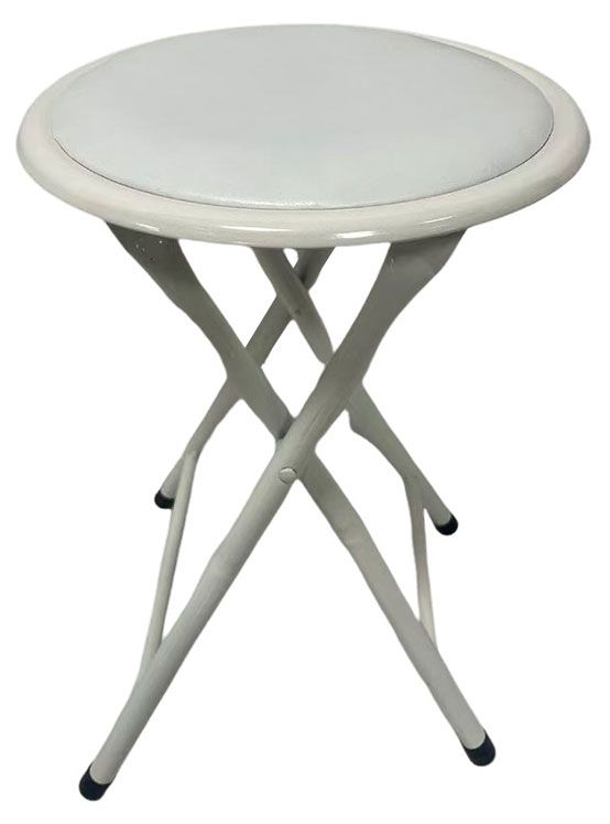 Табурет складной белый 30х30х45 см 400₽