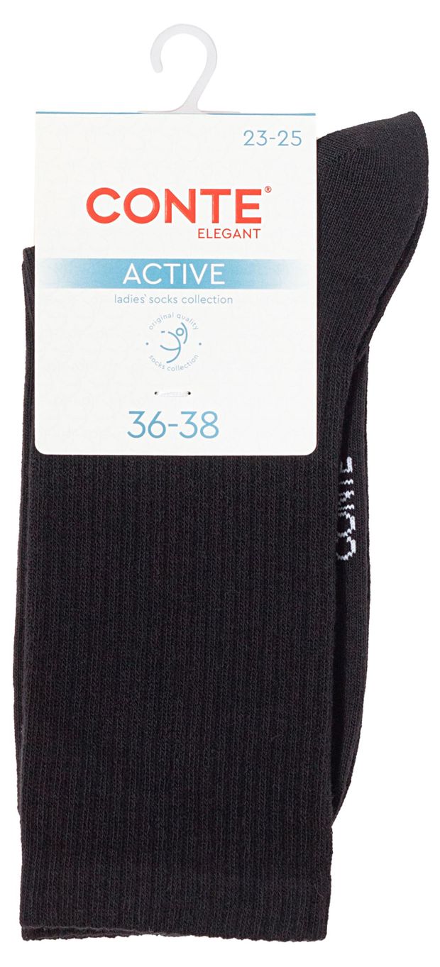 Носки женские Conte Elegant Active черные, р.23-25