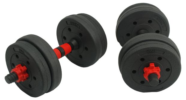 Набор разборных виниловых гантелей, 2 шт х 5 кг