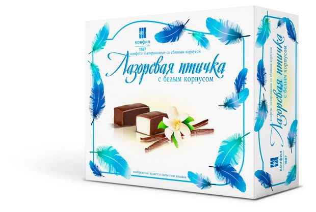 Конфеты Конфил Лазоревая птичка с белым корпусом, 500 г