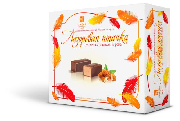 Конфеты Конфил Лазоревая птичка со вкусом миндаля и рома, 500 г