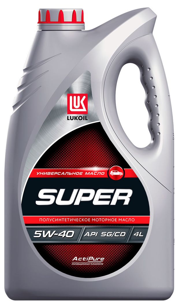 Масло моторное Лукойл Super Полусинтетическое всесезонное 5w40 4 л 1406₽
