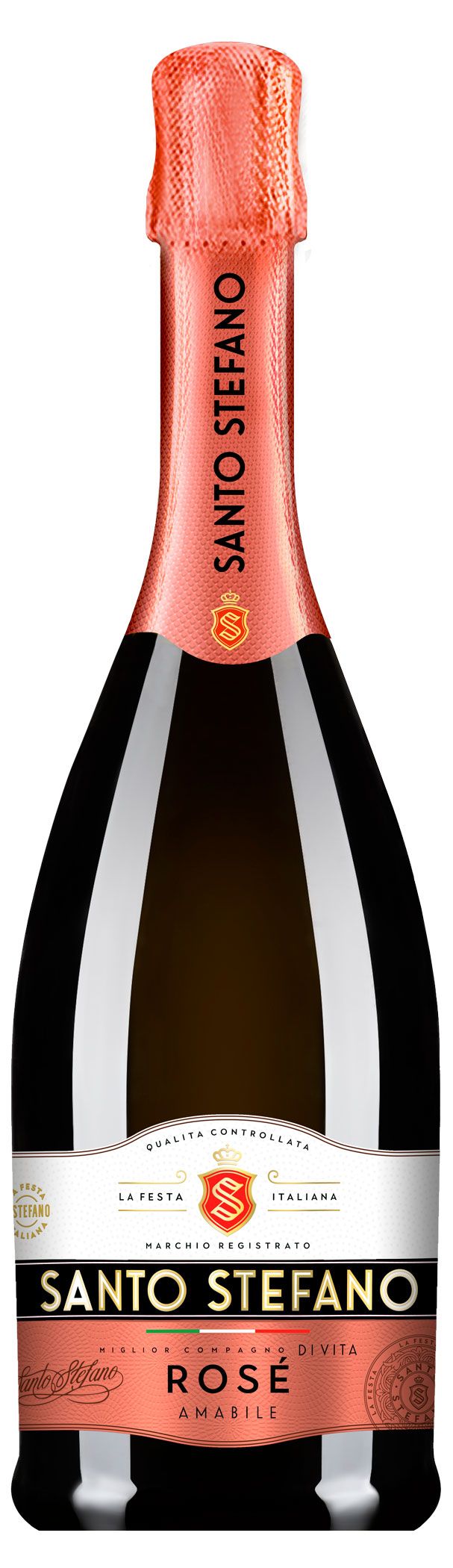 Сидр Santo Stefano Rose розовый полусладкий 6%, 0,75 л