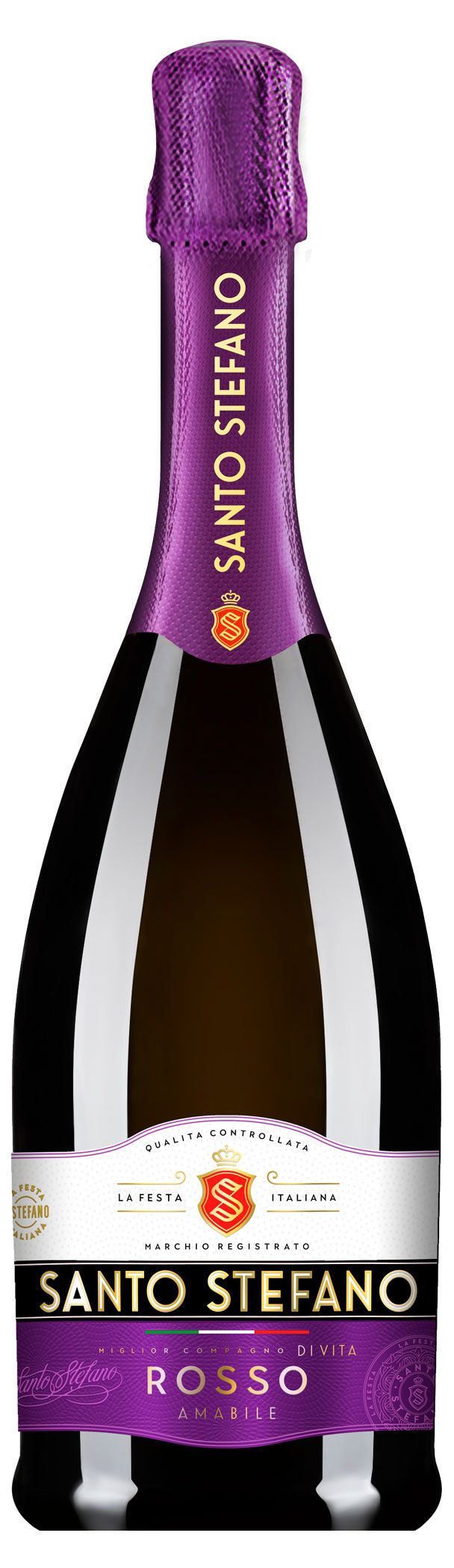 Сидр Santo Stefano Rosso красный полусладкий 6%, 0,75 л
