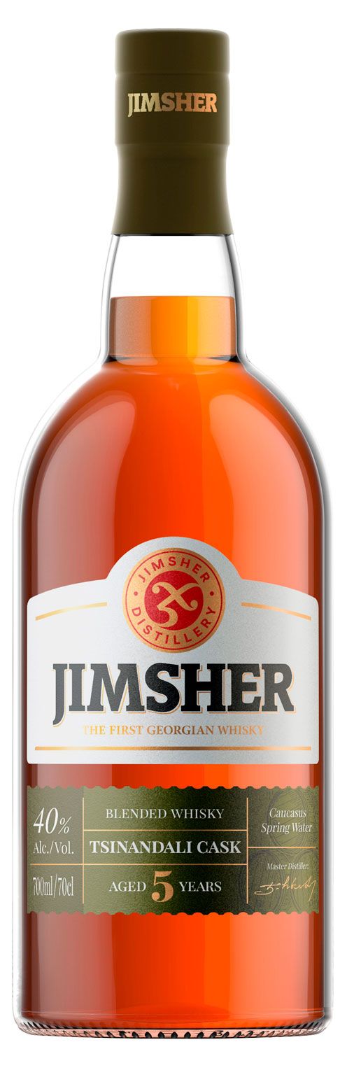 Виски Jimsher Tsinandali Cask купажированный 5 лет Грузия, 0,7 л