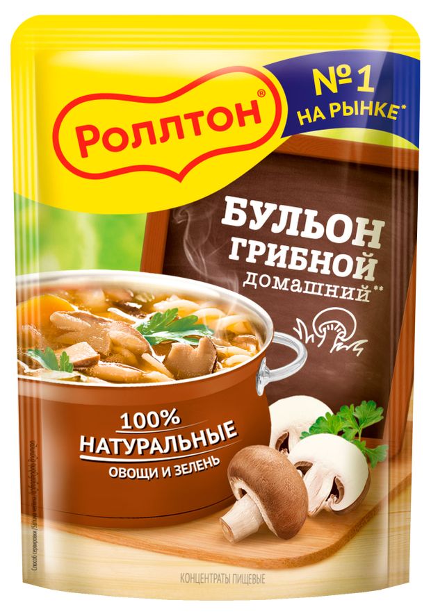 Бульон Роллтон Домашний грибной, 90 г