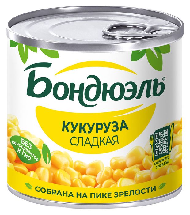 Бакалея Кукуруза Бондюэль сладкая, 170 г
