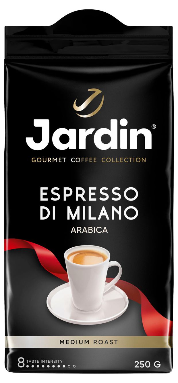 Чай, кофе, горячие напитки Кофе молотый Jardin Espresso di Milano, 250 г