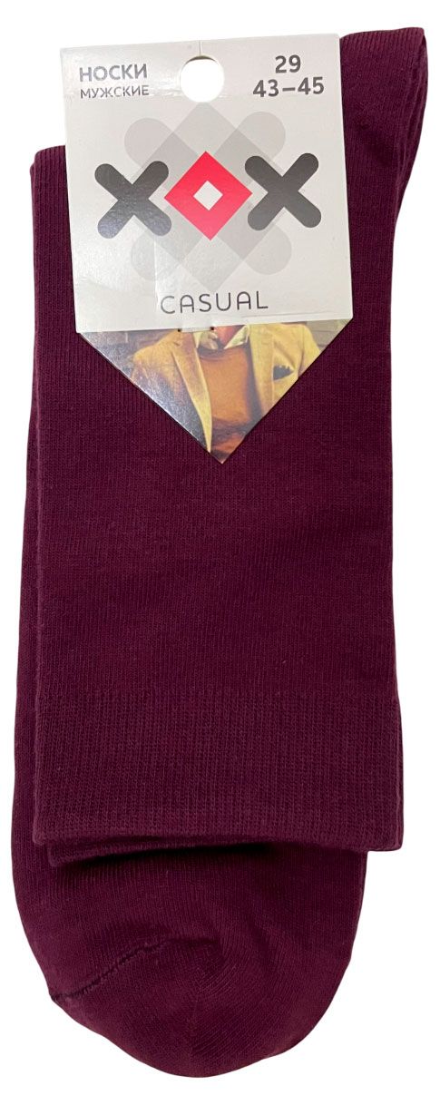 Носки мужские ХОХ однотонные слива, р 29