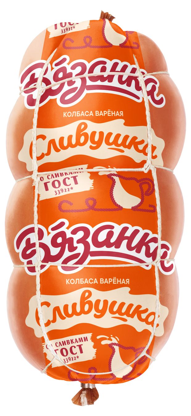 Колбасные изделия Колбаса вареная Вязанка Сливушка, 375 г