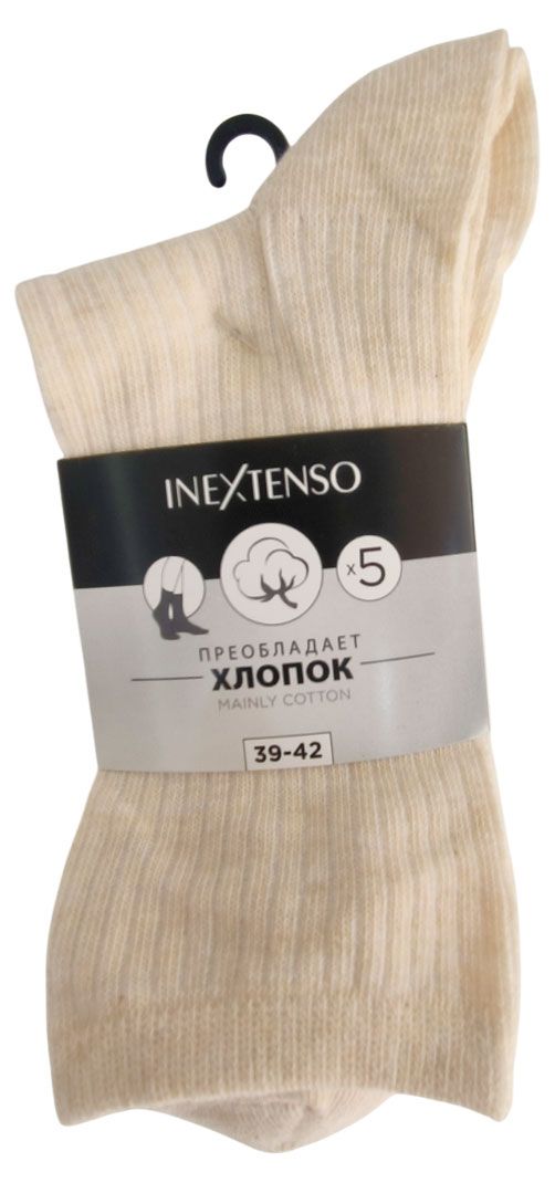 Носки женские InExtenso бежевые, 5 шт