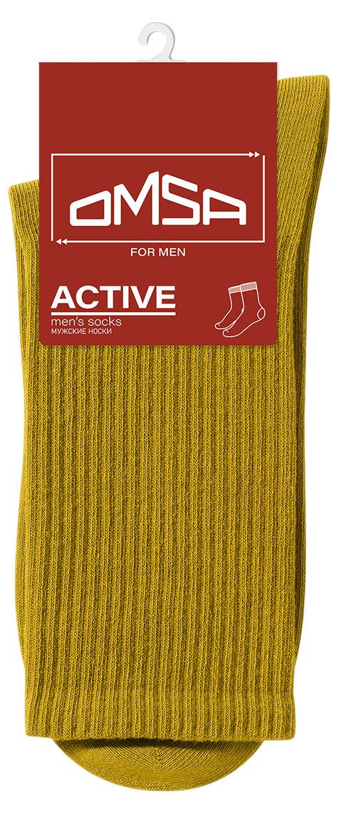 Носки мужские Omsa Active 116 с высокой резинкой Oliva, р 42-44