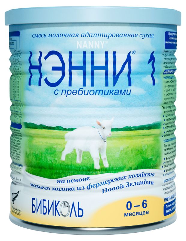 Смесь молочная сухая Нэнни 1 с пребиотиками 0-6 мес., 400 г