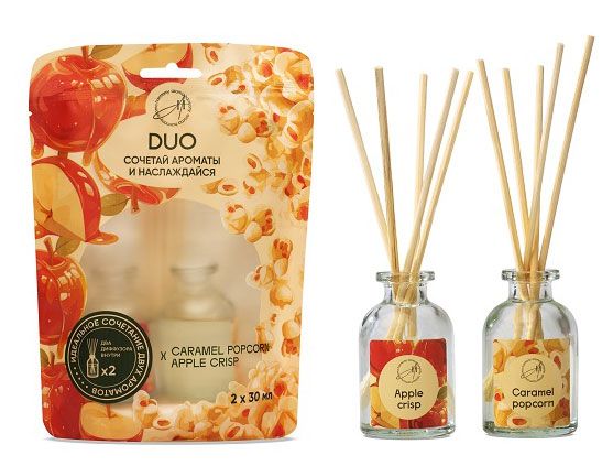 Диффузор ароматический Aroma Harmony DUO Карамель, 2 шт х 30 мл