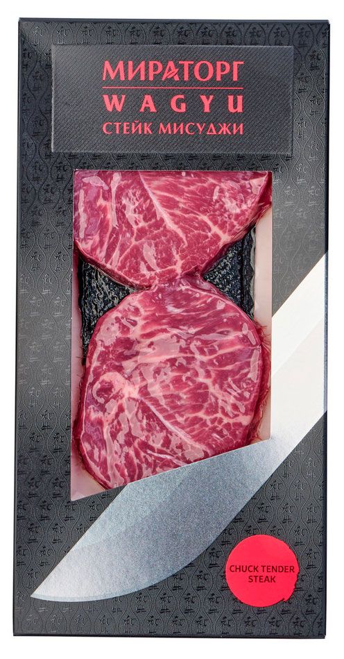 Стейк из говядины Мираторг Мисуджи охлажденный 190 г 900₽