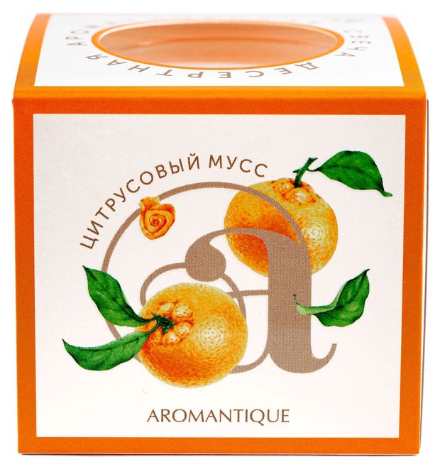 Свеча ароматическая Aromantique Цитрусовый мусс, 60 г