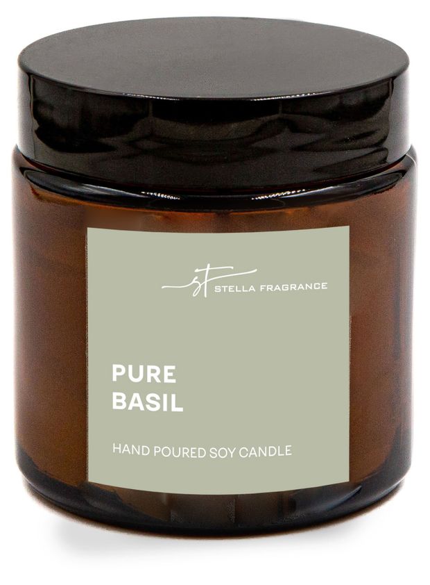 Свеча ароматическая Stella Fragrance Pure basil, 90 г