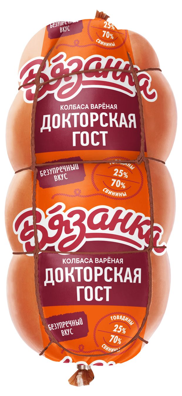 Колбаса вареная Вязанка Докторская ГОСТ 400 г 200₽
