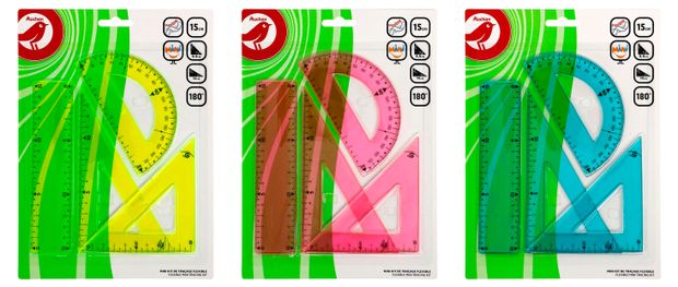 Набор чертежный АШАН Красная птица 4 предмета 1 шт в ассортименте 50₽