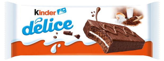 Пирожное бисквитное Kinder Delice покрытое какао-глазурью с молочной начинкой, 39 г
