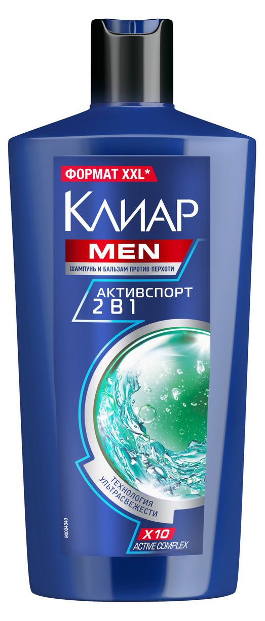 Шампунь для волос Клиар Men Активспорт, 650 мл