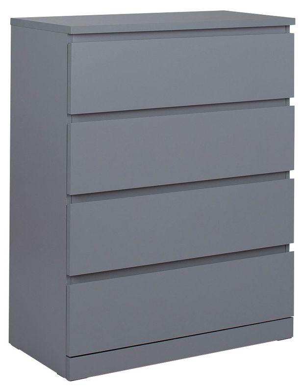 Комод Варма 4 ящика серый, 40х80х100 см