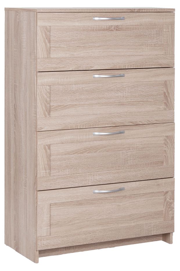 Комод Сириус 4 ящика дуб сонома, 41х78х123 см