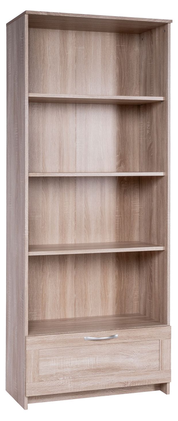 Стеллаж Сириус 1 ящик дуб сонома, 78х190 см