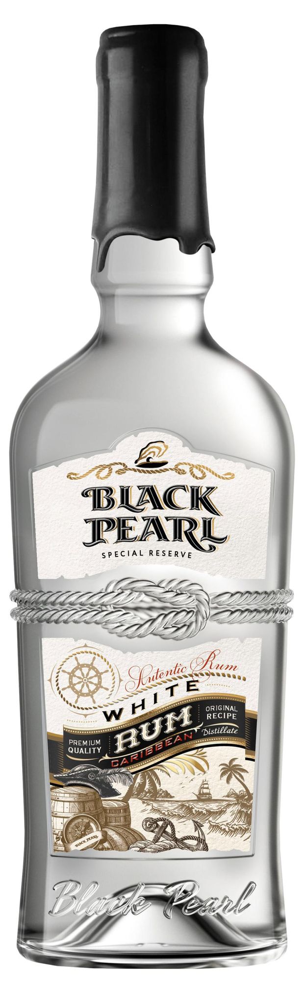 Ром BLACK PEARL белый Россия, 0,7 л