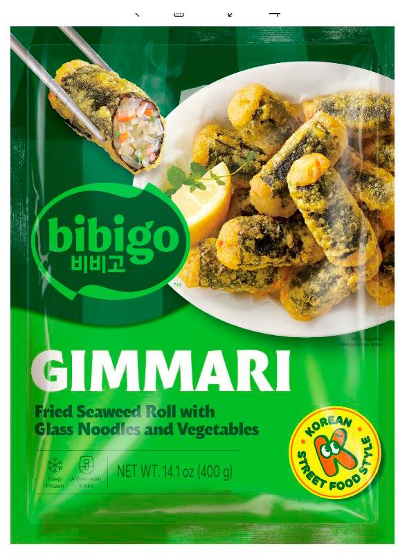 Замороженные продукты Киммари роллы Bibigo со стеклянной с лапшой в темпуре замороженные, 400 г