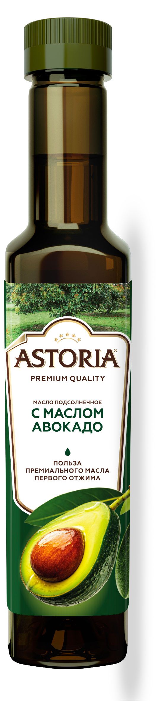 Масло подсолнечное Astoriaa с маслом авокадо 250 мл 320₽