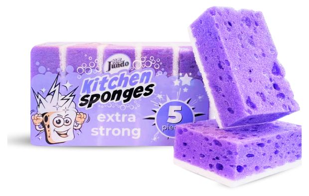 Губки для мытья посуды Jundo Dish Sponges Extra Strong, 5 шт