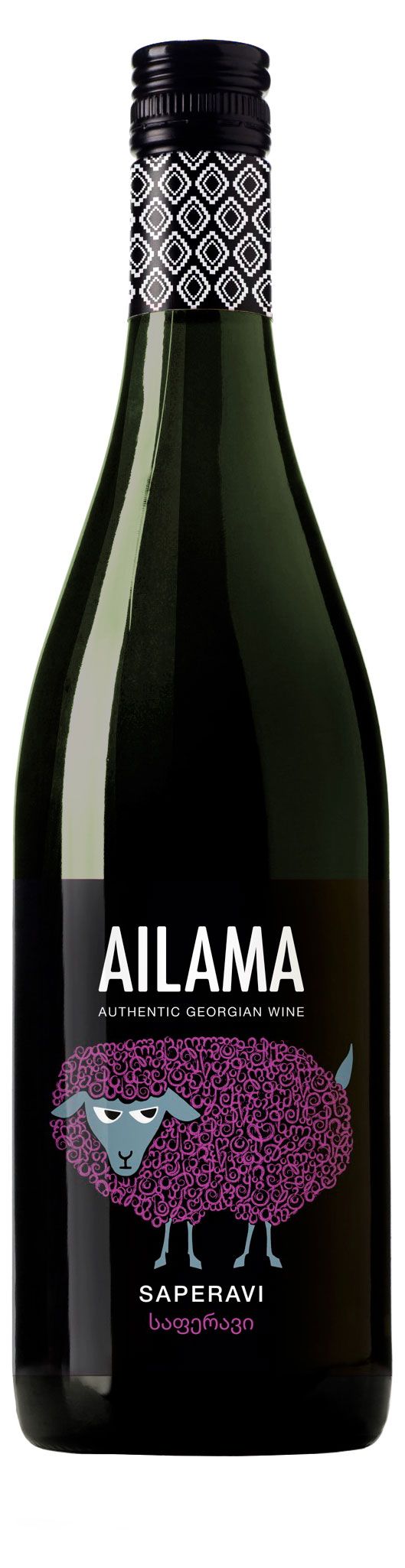 Вино Ailama Саперави красное сухое Грузия, 0,75 л