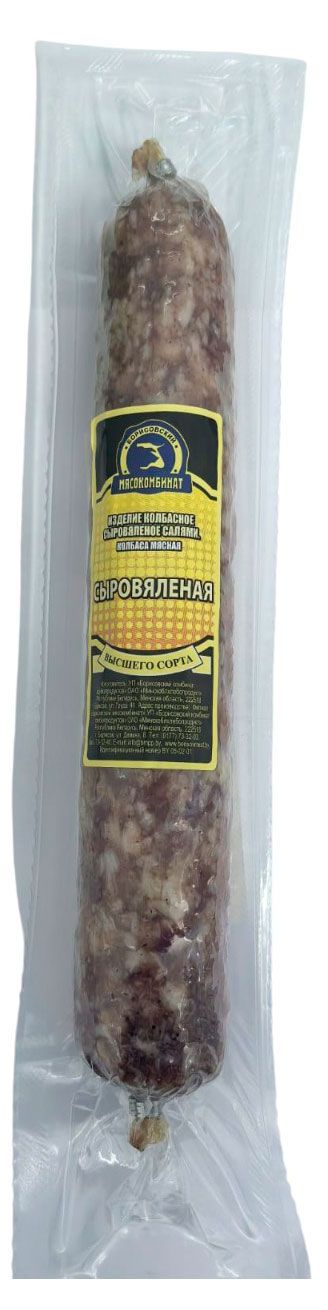 Колбаса сыровяленая Борисовский мясокомбинат Мясная Беларусь, ~ 360 г