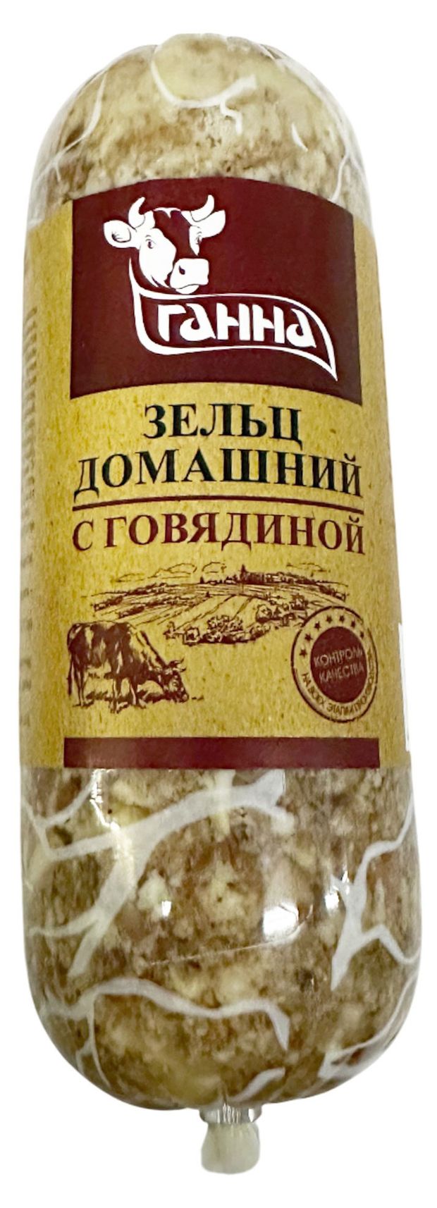 Зельц вареный Ганна Домашний с говядиной, 550 г