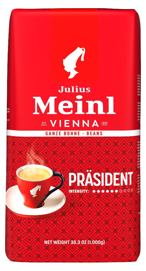 Кофе зерновой Julius Meinl Prasident, 1 кг