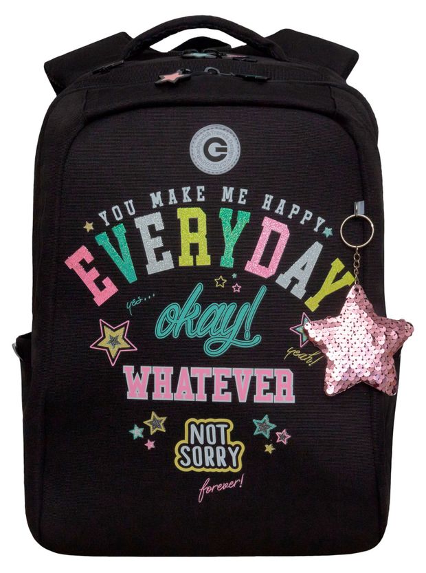 Рюкзак школьный для девочки Grizzly 1417 л 3300₽