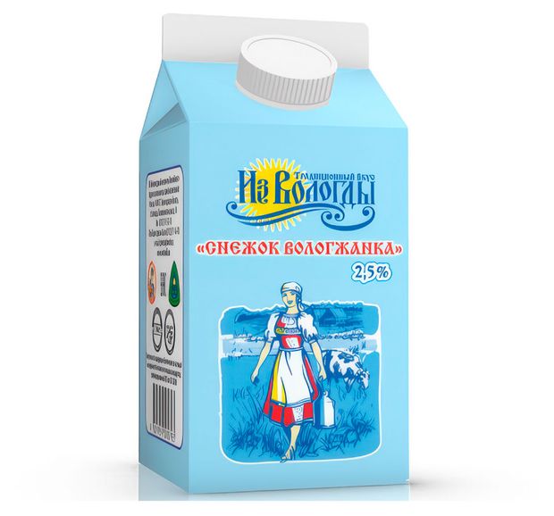 Снежок Вологжанка 2,5%, 470 г