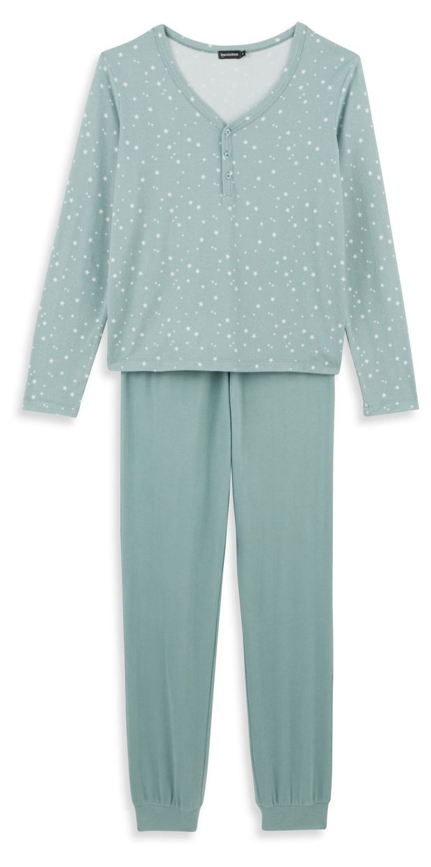 Пижама женская InExtenso зеленая