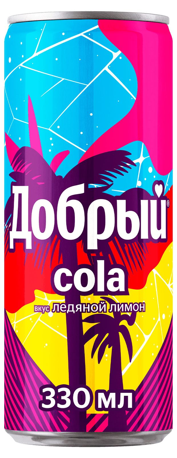 Вода, соки, напитки Напиток газированный Добрый Cola Ледяной лимон, 330 мл