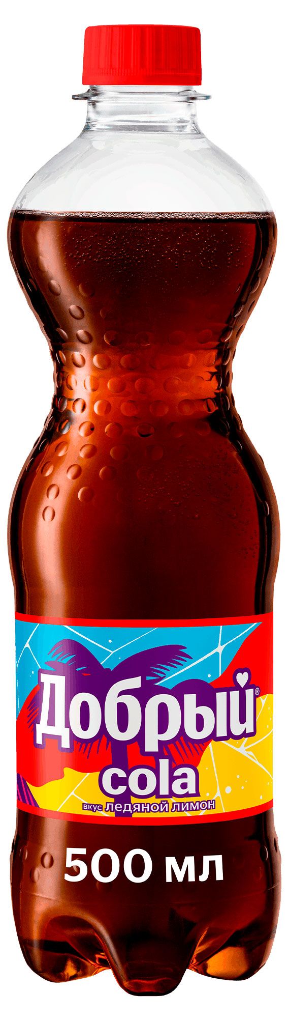 Вода, соки, напитки  Ашан Напиток газированный Добрый Cola Ледяной лимон, 500 мл