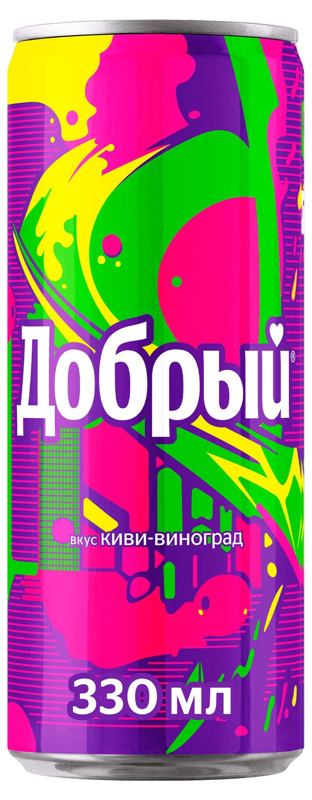 Вода, соки, напитки Напиток газированный Добрый Киви-виноград, 330 мл