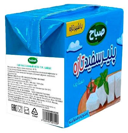 Сыр мягкий рассольный Фета Sabah 40% БМЗЖ, 520 г