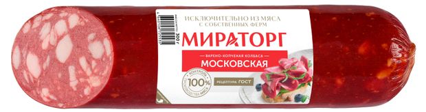 Колбаса варено-копченая Мираторг Московская 300 г 500₽
