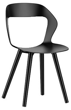 Стул Aron черный 42х43х78 см 2199₽