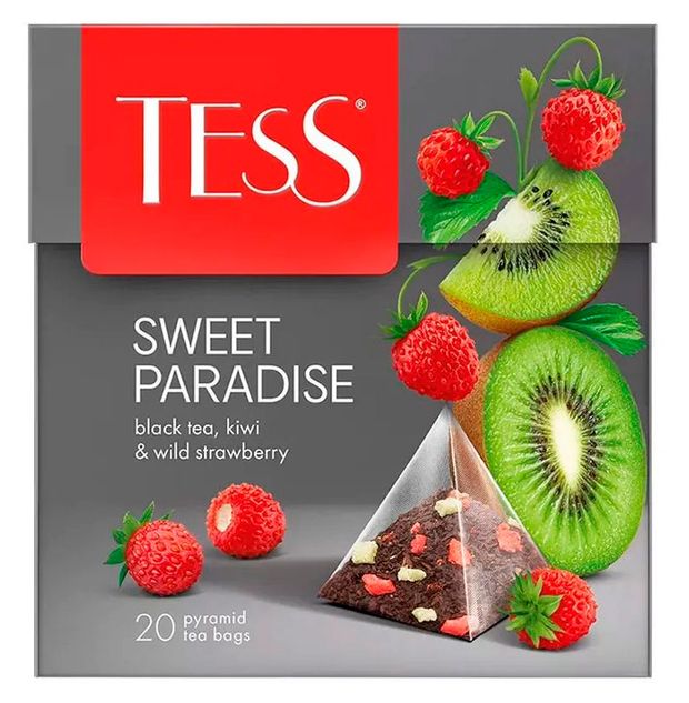 Чай черный Tess Sweet Paradise 20х18 г 95₽