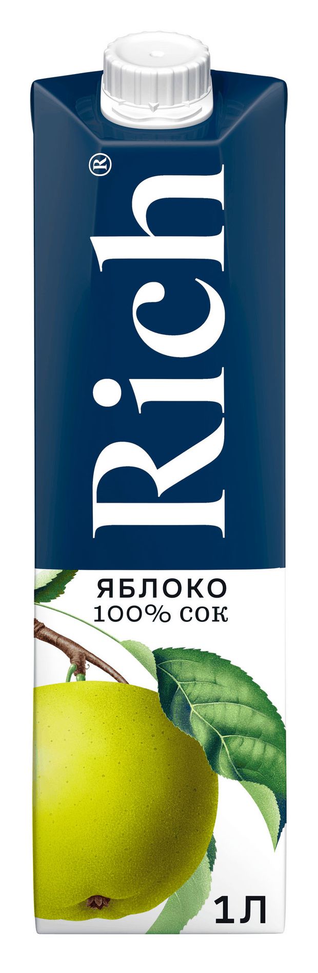 Вода, соки, напитки  Ашан Сок Rich Яблоко, 1 л