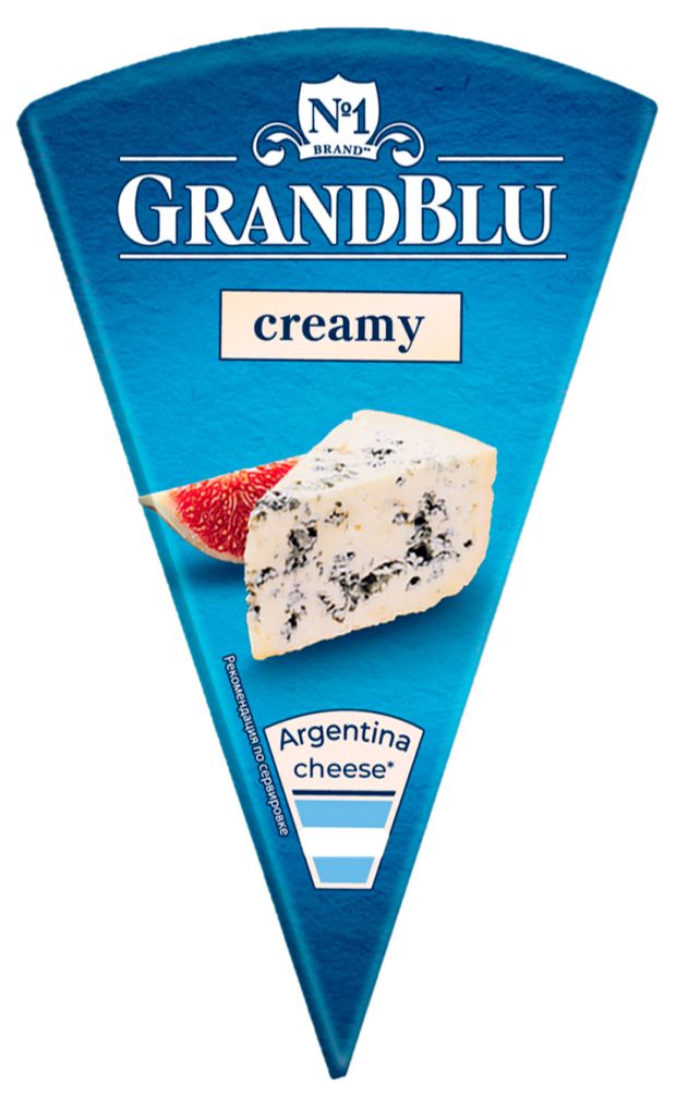 Сыр мягкий Grand Blu Creamy сливочный с голубой и зеленой плесенью 56% БЗМЖ, 100 г