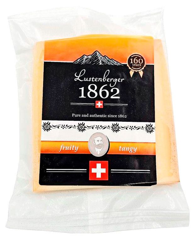 Сыр полутвердый Lustenberger 1862 Люстенбергер Швейцарский фруктово-пряный 50% БЗМЖ, 150 г