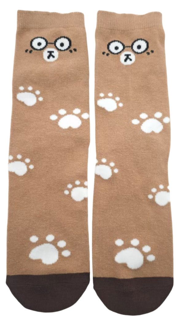 Носки женские коричневые, р 38-42